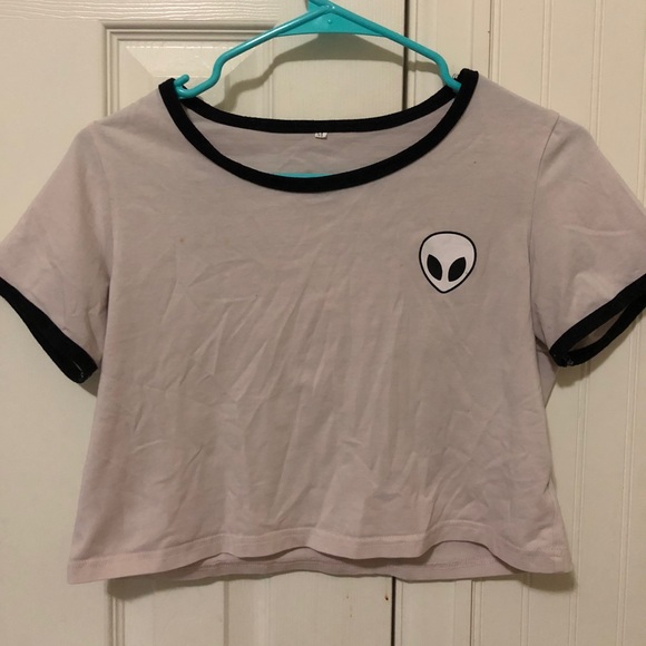 pink alien crop top - Picture 1 of 2